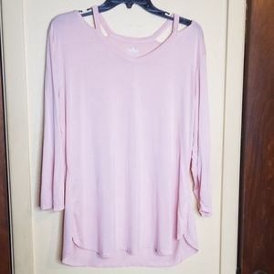 Pink soho super soft long sleeve tee